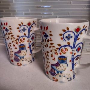 Two Littala iittala Taika coffee mugs cups